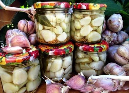 Маринованный чеснок хрустящий. Маринуем на зиму чеснок зубчиками: 3 самых вкусных рецепта