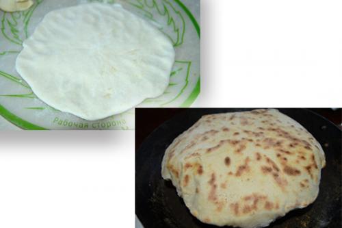 Пресные лепешки с картошкой