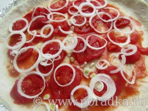 Пицца с солеными помидорами. Пицца с маринованными помидорами и брынзой в домашних условиях