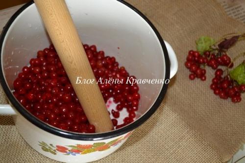 Протертая Калина с сахаром на зиму без варки. Калина с сахаром без варки. Рецепт с фото.