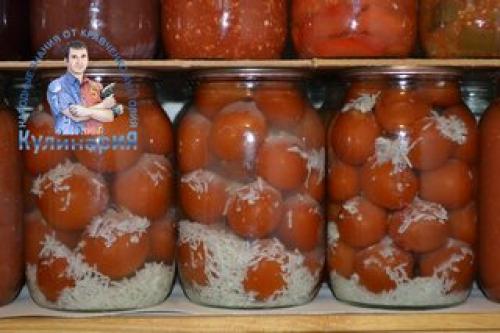 Помидоры на зиму с чесноком под снегом пошаговый рецепт. Помидоры под снегом с чесноком на зиму. Рецепт на литровую баночку