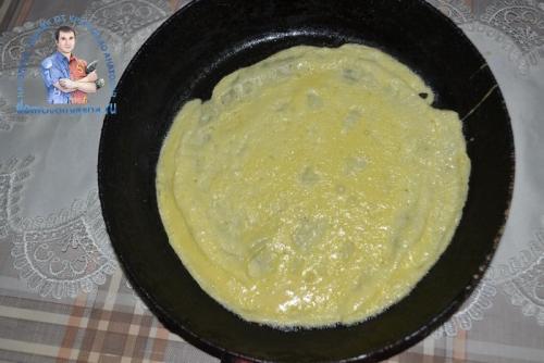 Как приготовить яичные блинчики для салата — рецепт с фото. Новый ингредиент салатов