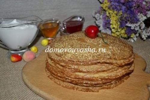 Пышные блины на кефире с кипятком. Блины на кефире с кипятком — ажурные