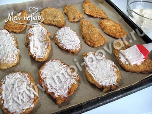 Отбивные из куриного филе с ананасом и сыром в духовке рецепты. Куриные отбивные с ананасами и сыром