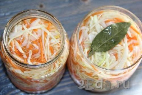 Капуста, маринованная с уксусом и маслом