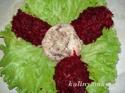 Салат РАДУГА с рыбной консервой. Салат радуга