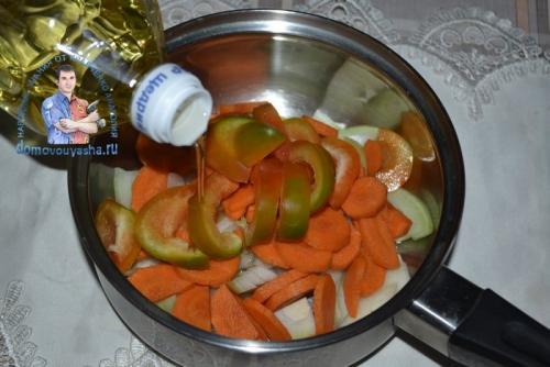 Скумбрия в томатном соусе с овощами — рецепт с фото