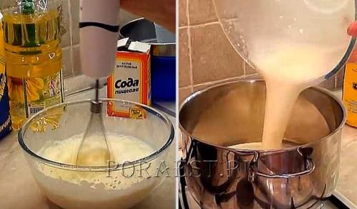 Рецепт заварных блинов на кефире с кипятком. Заварные блины на кефире и кипятке с дырочками