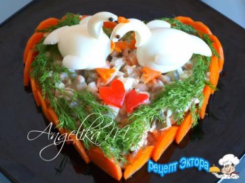 Салат "Лебединая нежность"