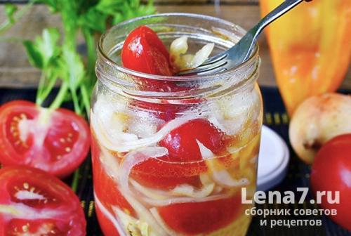 Салат из помидор на зиму пальчики оближешь. Салат на зиму «Пальчики оближешь» из помидоров и лука