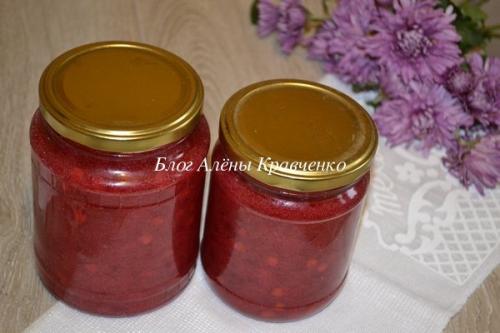 Протертая Калина с сахаром на зиму без варки. Калина с сахаром без варки. Рецепт с фото.