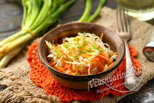 Салат из капусты с морковью с уксусом и сахаром, как в столовой рецепт. Салат из капусты с морковью, уксусом и сахаром – совсем как в столовой