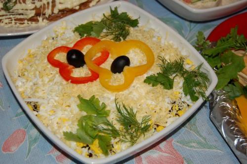 Салат Мимоза с рисом слои по порядку. Салат «Мимоза» – классический рецепт с рисом