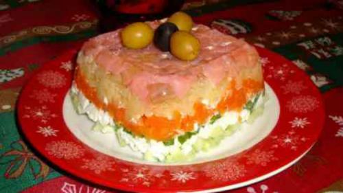 Семга под шубой с зеленым луком. Салат «Под шубой» с семгой: лучшие рецепты от кулинаров