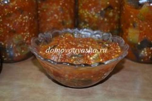 Баклажаны жареные в томате с чесноком на зиму. Баклажаны в томате с чесноком на зиму