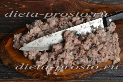 Диетические котлеты из скумбрии. Рыбные котлеты. 1-4 этапы диеты Дюкана