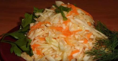 Капуста с маслом и уксусом быстрого приготовления. Маринованная капуста быстрого приготовления (хрустящая и сочная)