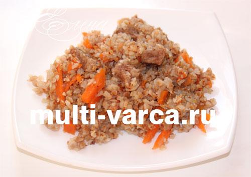 Гречка по-купечески с говядиной в мультиварке. Гречка с мясом по купечески в мультиварке