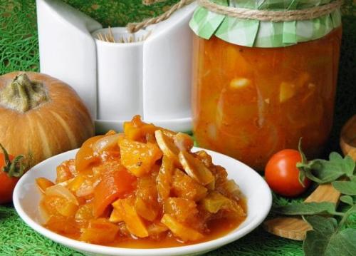 Салат из красных помидор на зиму без стерилизации. Как приготовить салат из помидоров и тыквы на зиму — очень вкусные рецепты без стерилизации