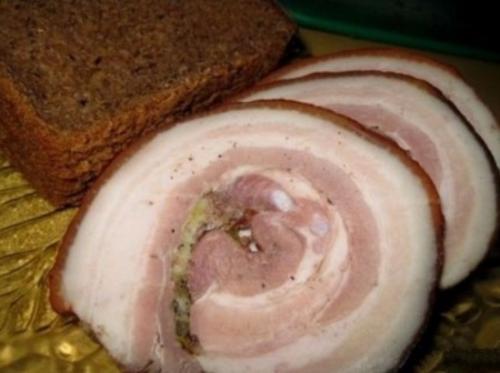 Как варить рулет сало в пакете рецепт. Пикантный рулет с непревзойденным ароматом