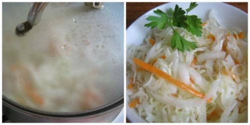 Капуста с маслом и уксусом быстрого приготовления. Быстрый рецепт приготовления капусты в горячем рассоле с растительным маслом