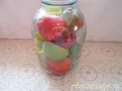 Как закрыть болгарский перец на зиму для фаршировки без соли и сахара. Ингредиенты: