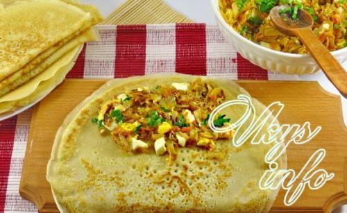Начинка для блинов с капустой и яйцом. Блинчики с капустой и яйцом