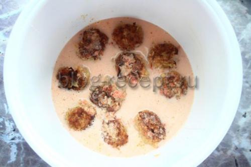 Ленивые голубцы в сметанном соусе в мультиварке. Ингредиенты: