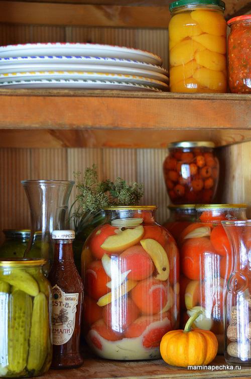 Квашеные помидоры на зиму в банках с горчицей под закатку. Пошаговый фото-рецепт приготовления: