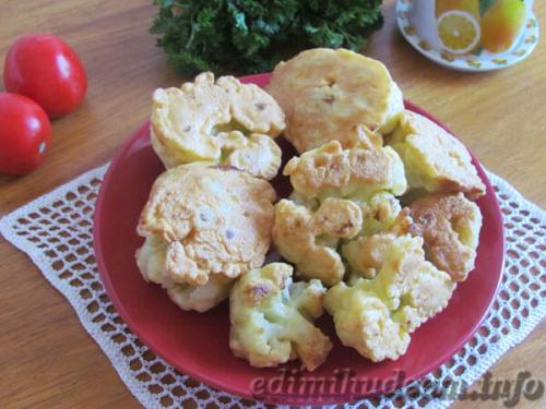 Цветная капуста в кляре диетическая. Как приготовить цветную капусту в кляре