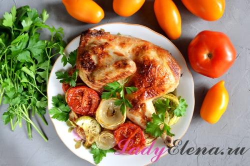 Курица кусочками в духовке с майонезом и чесноком. Курица в майонезе в духовке с овощами – фото рецепт пошагово