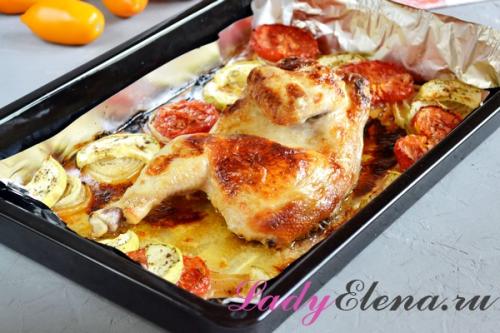 Курица кусочками в духовке с майонезом и чесноком. Курица в майонезе в духовке с овощами – фото рецепт пошагово