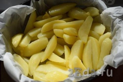 Курица кусочками с картошкой в духовке рецепт. Курица кусочками с картошкой в духовке