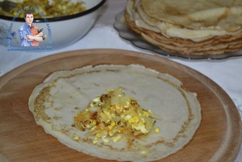 Блинчики с капустой и яйцом фаршированные — как фаршировать