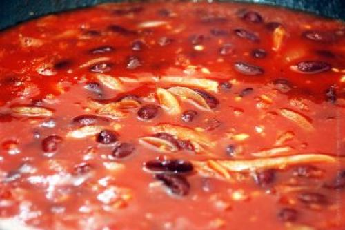 Тушеная фасоль рецепт. Ингредиенты (2 порции)