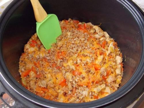 Как приготовить гречку с овощами и мясом в мультиварке Редмонд. Ароматная гречка с мясом и овощами в мультиварке