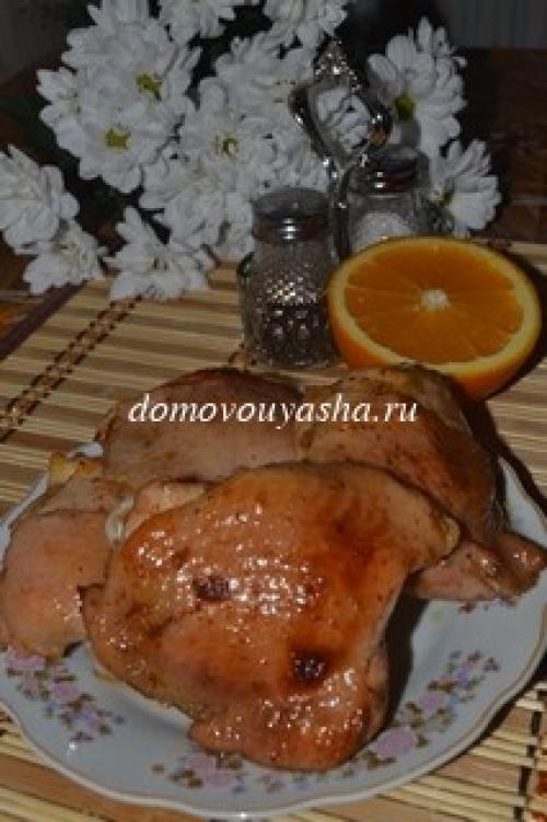Курица в апельсиновым соком в духовке рецепт. Очень нежная и вкусная курица в апельсиновом соке, рецепт с фотографиями