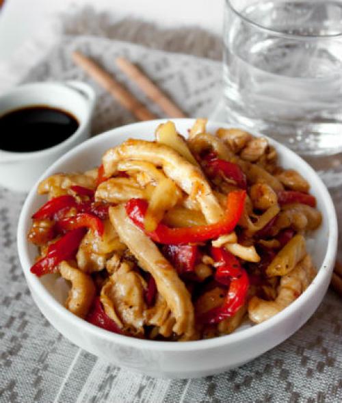 Куриное филе с ананасом в мультиварке. Курица с ананасами в мультиварке