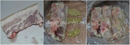 Сало вареное в пакете с луковой шелухой. Как варить сало в пакете. Рецепт с чесноком и специями.