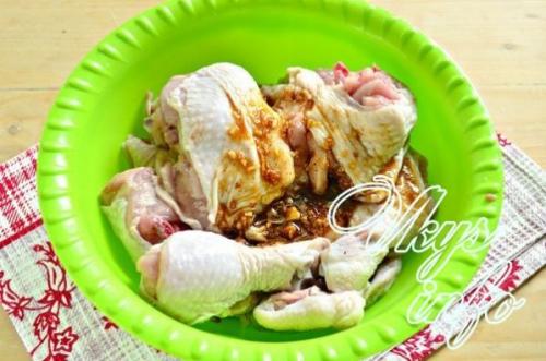 Рецепт жареной курицы кусочками в духовке. Курица кусочками в духовке