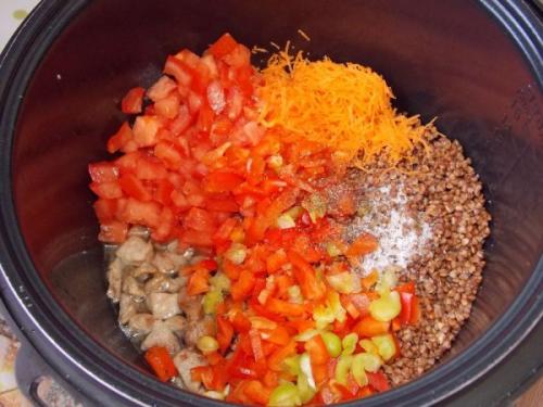 Как приготовить гречку с овощами и мясом в мультиварке Редмонд. Ароматная гречка с мясом и овощами в мультиварке