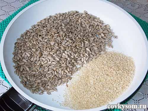 Козинаки из семечек и кунжута. Домашние козинаки