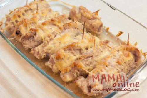 Свиные рулетики с черносливом и грецкими. Рулетики из свинины с черносливом и грецкими орехами. Фото-рецепт