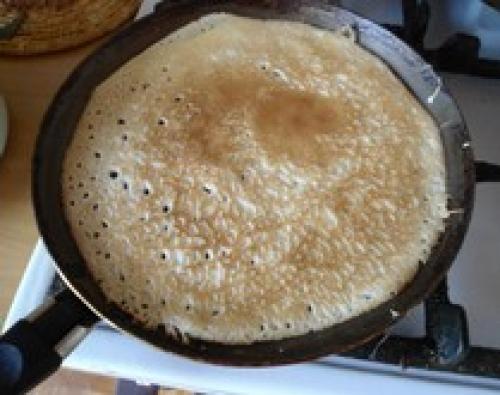 Блины с квашеной капустой