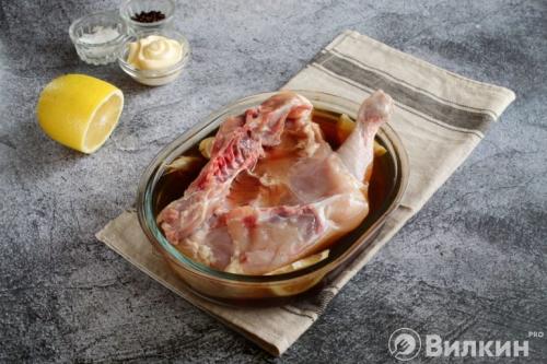 Курица в духовке кусочками в майонезе. Курица в майонезе в духовке