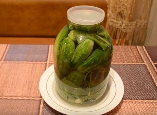 Рецепт соленых огурцов на зиму в 3 литровых банках хрустящие. Хрустящие соленые огурцы холодным способом. Рецепт на 3 литровую банку