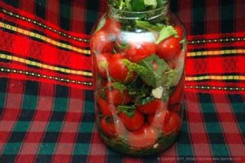 Квашеные помидоры в ведре. Ингредиенты (2 3-х литровые банки)
