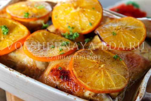Курица с апельсиновым соком в духовке рецепт. Ингредиенты