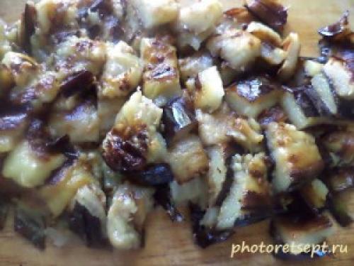 Баклажаны со сметаной жареные с чесноком.