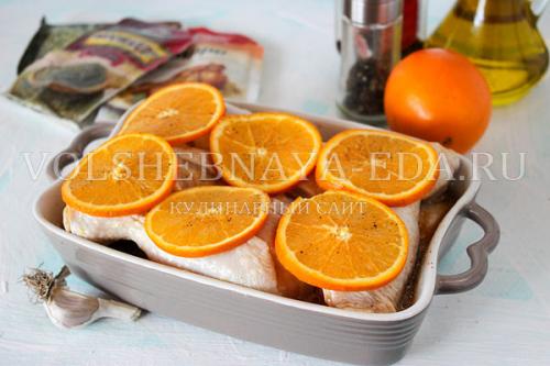 Курица с апельсиновым соком в духовке рецепт. Ингредиенты